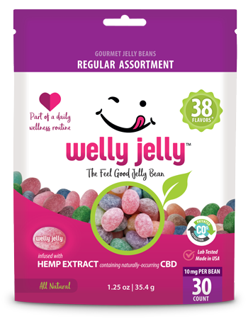 CBD Edible - Welly Jelly Beans - Regular Assortment - Award Winning CBD Edible, CBD Gummies.