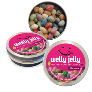 CBD JELLY BEANS - WELLY JELLY 60 COUNT (600MG) AND 90 COUNT (900MG) TINS
