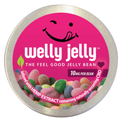 CBD JELLY BEANS - WELLY JELLY 60 COUNT (600MG) TIN