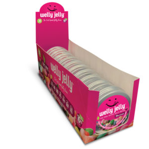 CBD INFUSED JELLY BEANS -- WELLY JELLY - 7 TIN - CASE REGULAR
