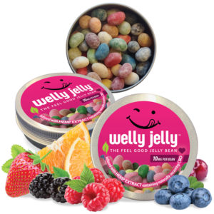 CBD Edible - CBD Infused Jelly Beans - All Natural Welly Jelly Tins