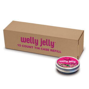 CBD INFUSED JELLY BEANS -- WELLY JELLY ALL NATURAL EDIBLE - TIN CASE REFILL